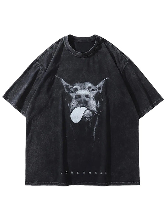 Graphic Tees Shirt Unisex Cotton Oversized T-Shirt Short Sleeve Vintage Streetwear Casual Tee Top