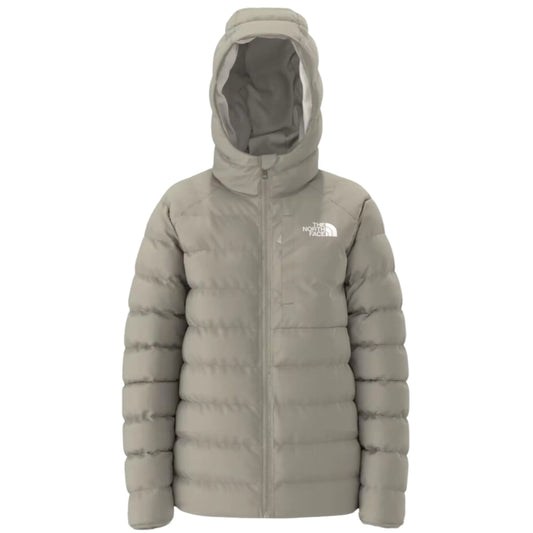 THE NORTH FACE Girls Reversible Perrito Hooded Jacket Clay Grey Medium